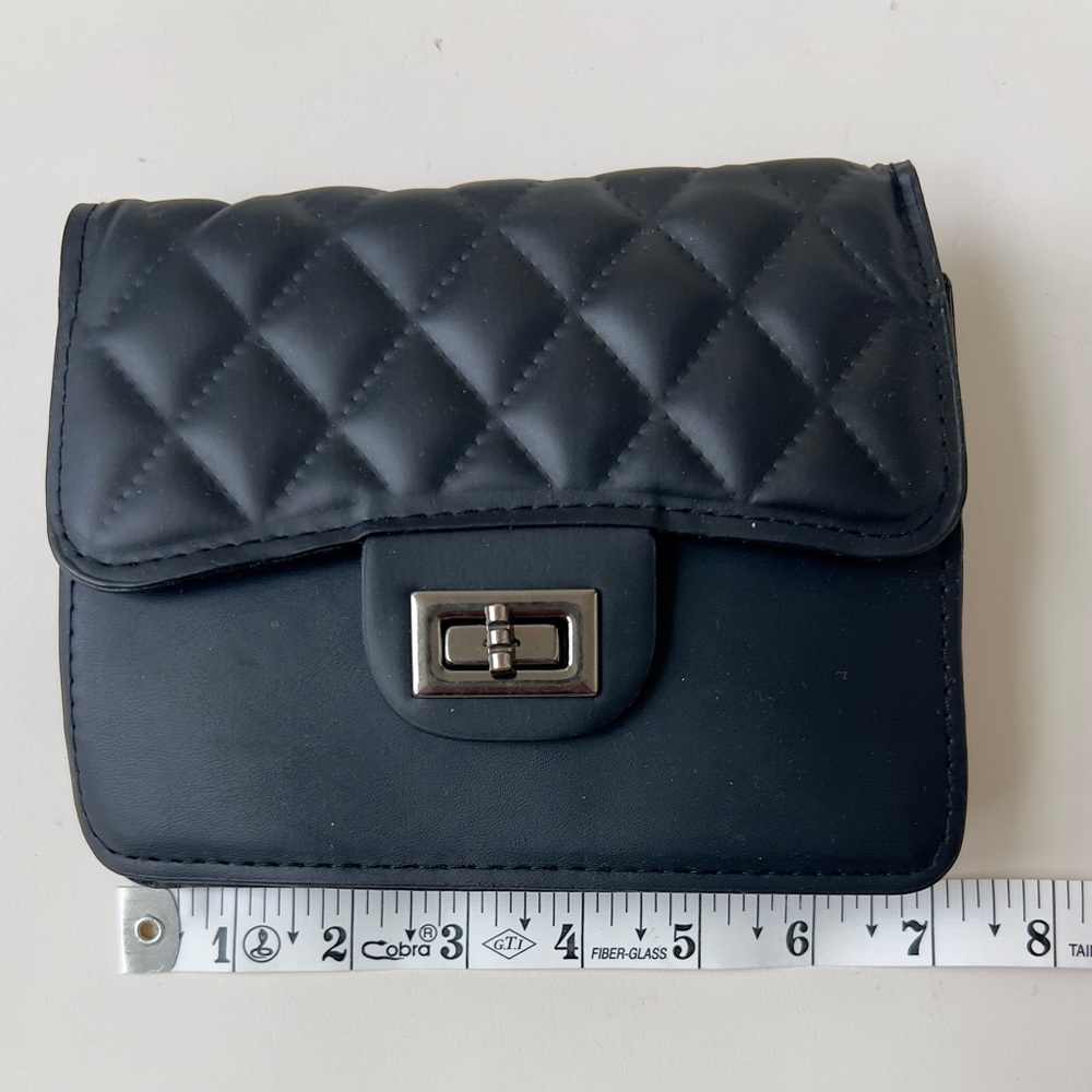 Black Quilted Women's Bag - Picture 2 of 4
